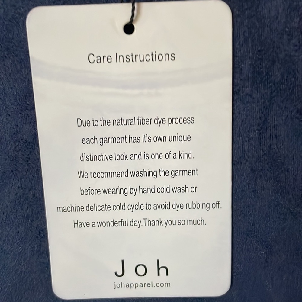 NWT Joh Apparel Size Small Faux Suede Navy Alize Tunic Dress - Picture 8 of 13